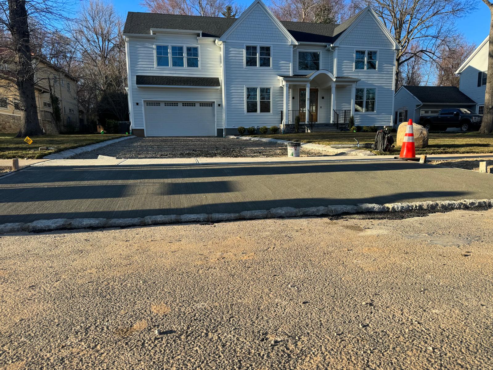 Hardscaping work